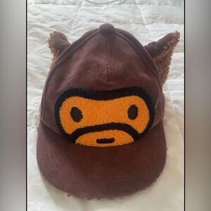Kids Brown Baby Milo Bear Corduroy Hat
